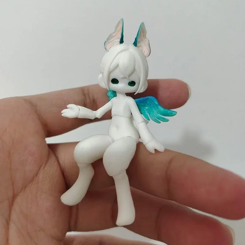 New Mini Bjd Doll (Random Eyeballs), 3D Printing, About 7cm Height,Rough Grinding, No Makeup