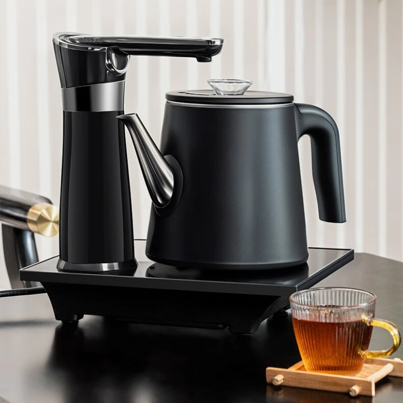 Full Automatic Water Intake Electric Kettle Integrated Tea Table Water Boiler Smart Rotating Easy Clean Tea Brewing Stove