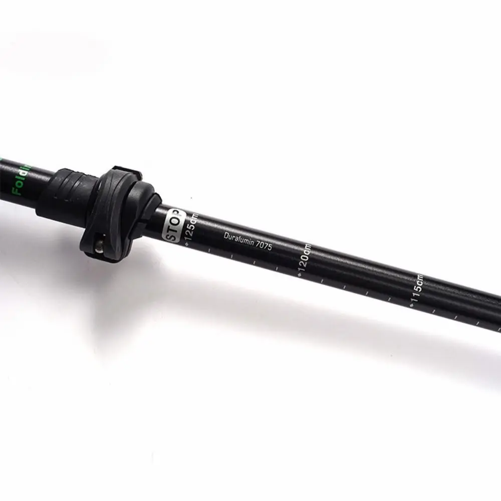 

Expandable Aluminum Outdoor Trekking Poles Quick Adjustable Locks EVA Cross Country Cane Colorful Folding Wading Staff Camping
