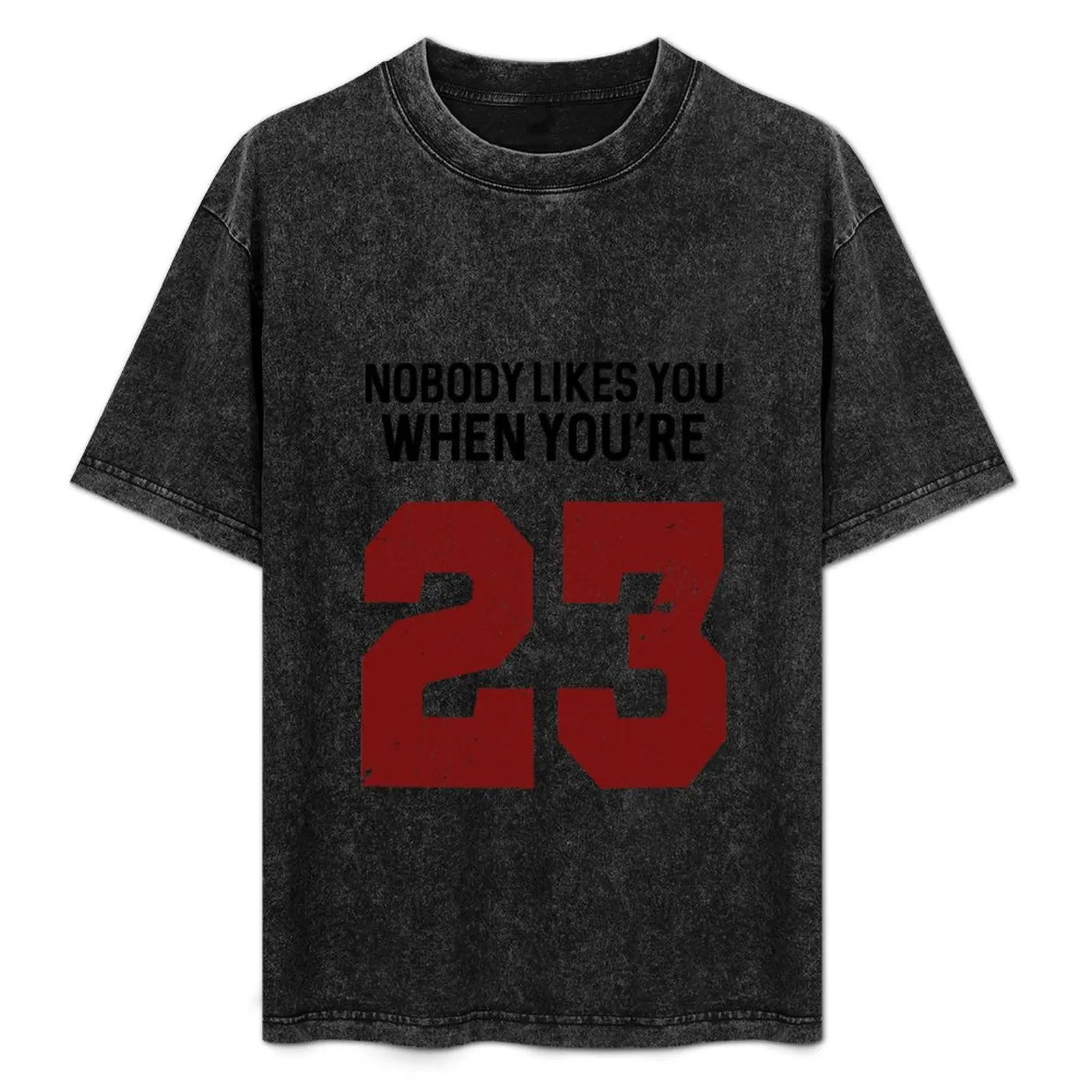 

Nobody likes you when you're 23 T-Shirt Fashion Casual Short Sleeve T-Shirt