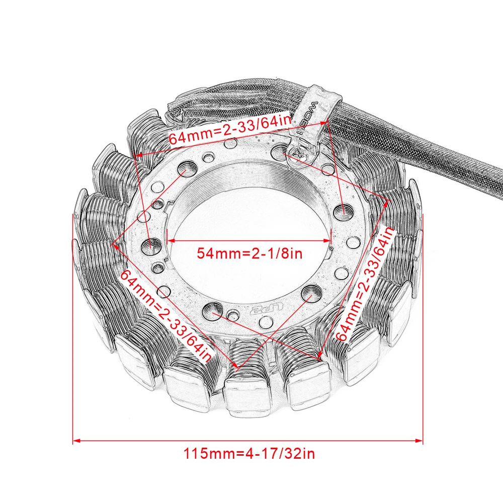 Stator Coil For Honda CB1300 Super Bol d'Or 2005 - 2009 2006 2007 2008 CB1300 Super Four 2003 - 2013 2009 2010 2011 2012 CB 1300