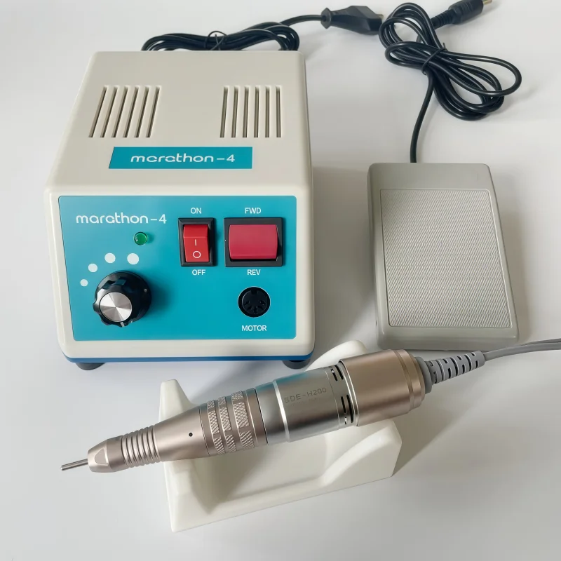 strong 210 Micromotor Electric Lab Jewelry Nail Drill Machine Polish N4 Carbon Brush Handpiece Drill Set Dental Lab Equipment