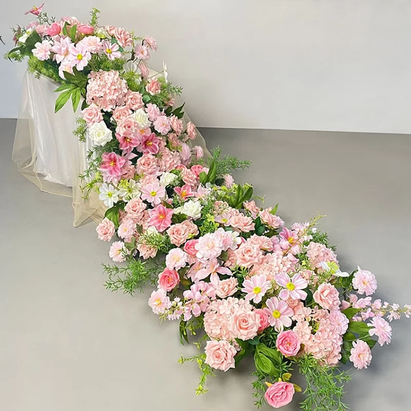 

Uflower 5D Artificial Flower Wall Green Plant Backdrop for Wedding Event Party Props Floral Window Display