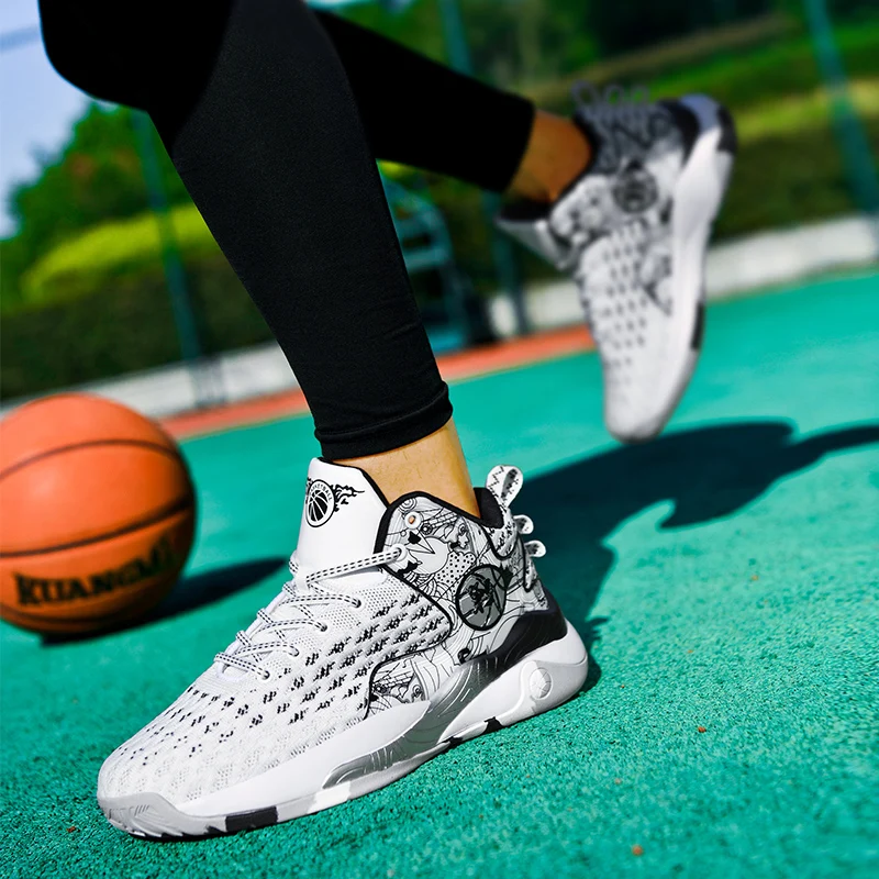 BKQU sepatu Basket pria, sneaker olahraga ukuran besar 48 49 Tenis maskulin 2024