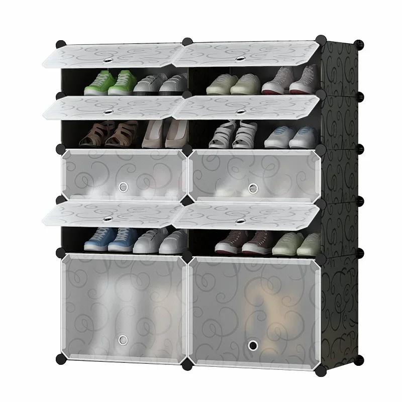 Processing simple shoe cabinet plastic shoe rack assembly shoe cabinet custom storage economical multi-storey lockers