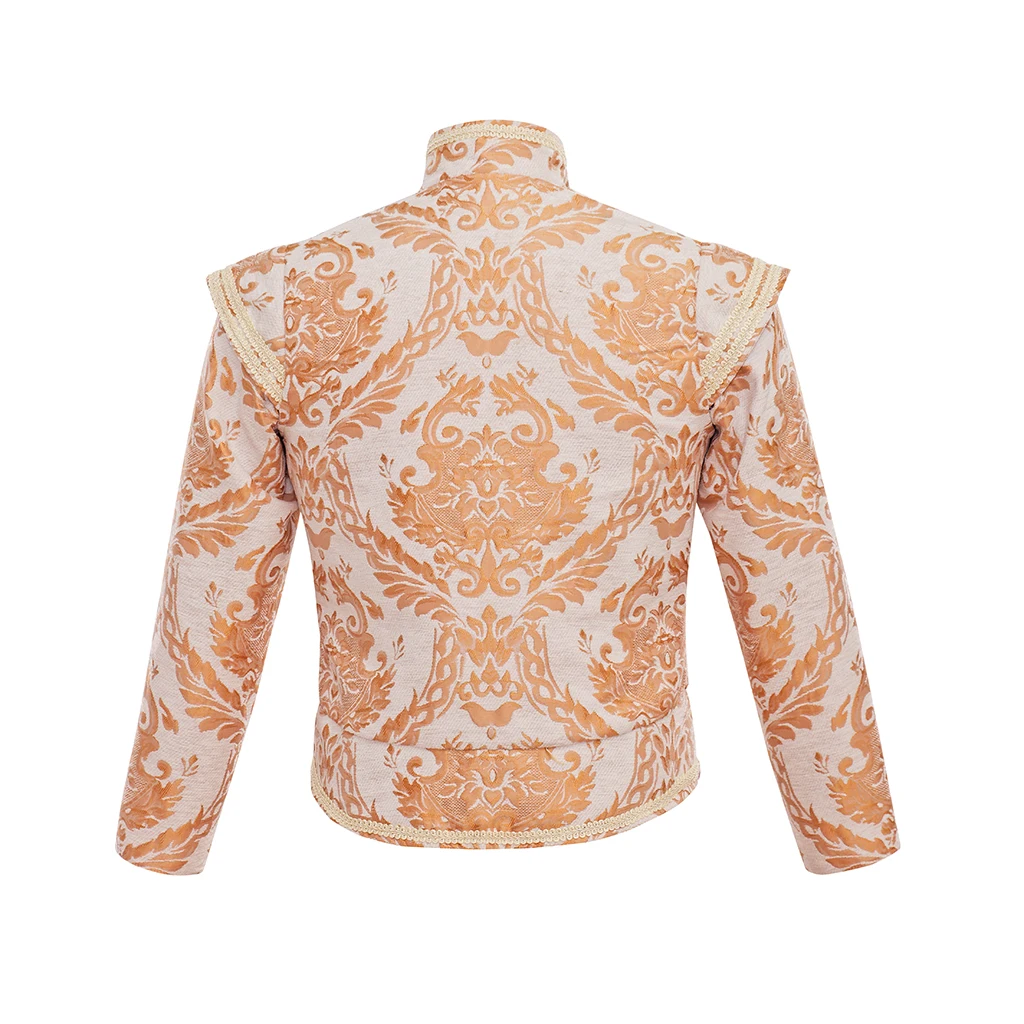 Herren Renaissance Retro Royal Jacke Mantel Prinz Edler König Kolonial Piratenkostüm Doppelmantel Gotische Stickerei Cosplay Kostüm 2026 – Detail 18