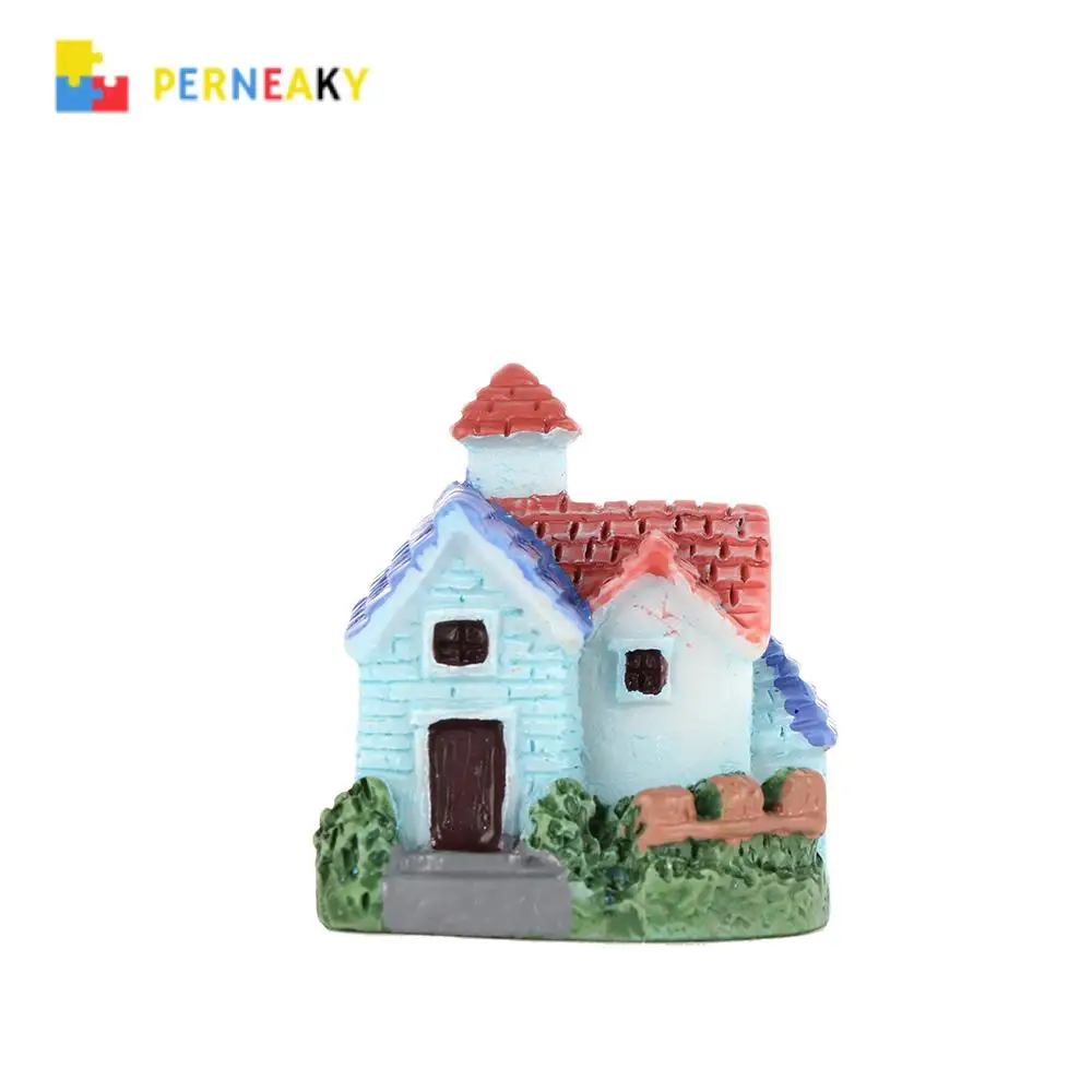 Mini Castle Fairy Garden Miniatures Castles Terrarium Figurines Decoration Miniature House Villa Woodland