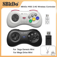 8BitDo M30 2.4G Wireless Controller Gamepad Plug and Play 35 hour battery life for Sega Genesis Mini and Mega Drive Mini