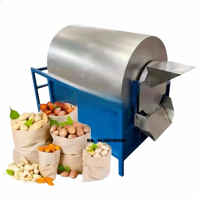 

Industrial automatic seed frying equipment Peanut roasting machine Grain nut roasting machine