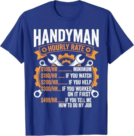 Lustiges Handwerker-Kunstwerk für Männer Jungen Papa Herr Fix-it Handwerker T-Shirt Y2k Herrenmode Wartungs- & Reparaturmann Grafik-Spruch T-Shirt Geschenk – Detail 16