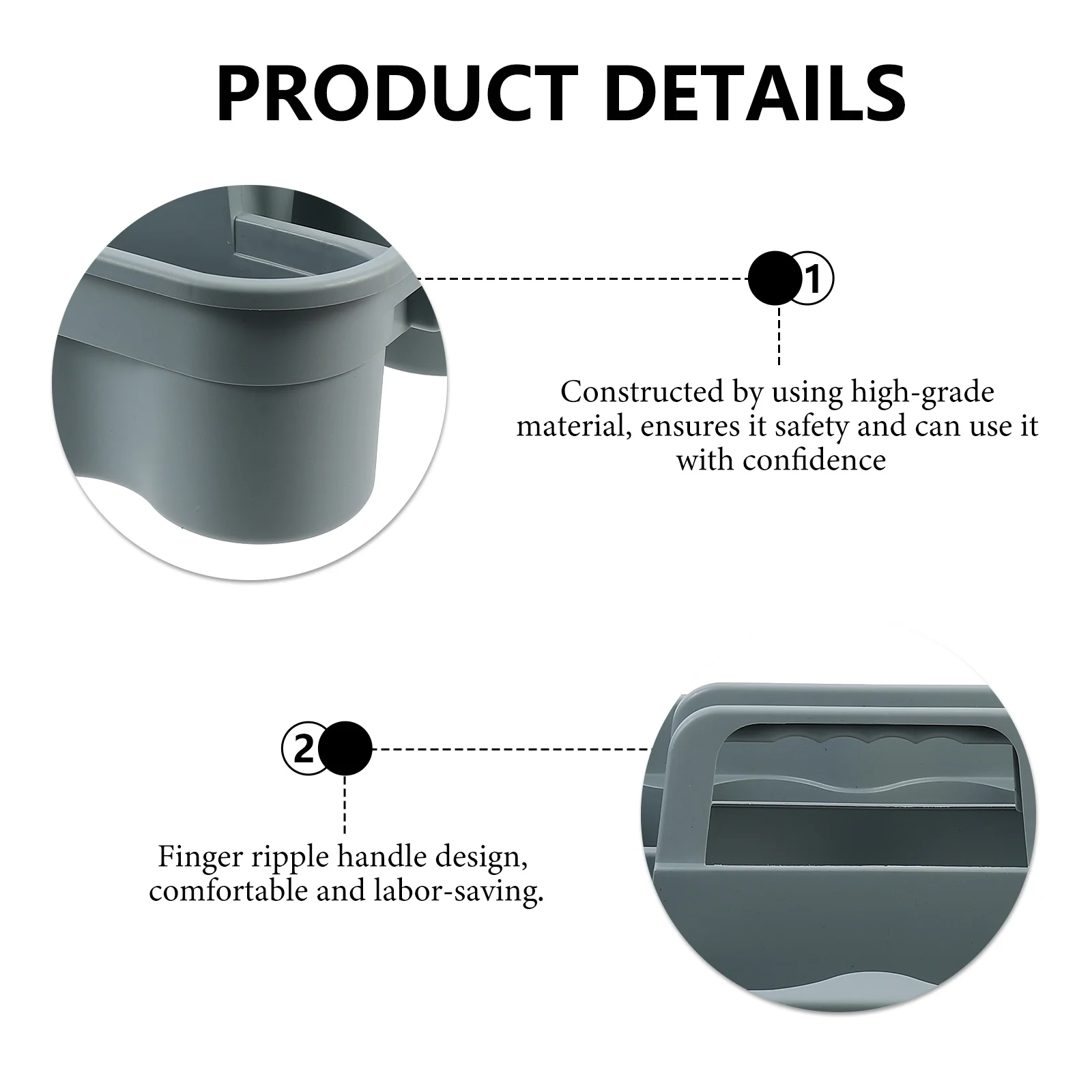 

1Pcs Cleaning Basket Heavy Duty Plastic Cleaning Tool Box with Multi Compartments Organizer for Home Office Window Floor Scraper