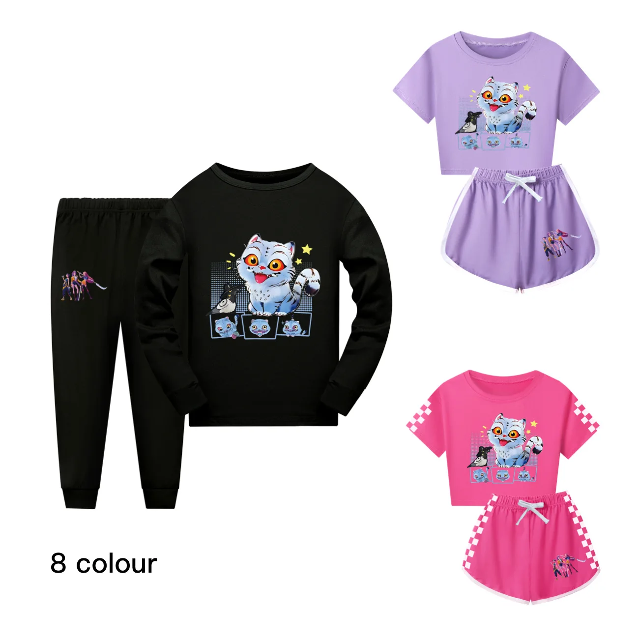 

Autumn Children Pajama Sets KPop Demon Hunters HuntrixPyjamas Girls Boy Cotton Sleepwear Baby Underwear Set Kids Clothes4844