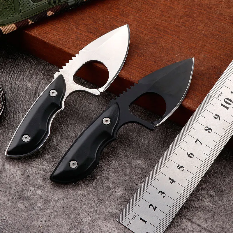 2025 سكين تخييم خارجي للصيد المحمولة شخصية خفيفة الوزن جيب صغير EDC أداة إنقاذ سكين #3