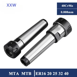 MT-ER 공구 홀더 MTA2 MTA3 MTA4 MTB2 MTB3 모스 테이퍼 생크 공구, 거치대 ER11 ER16 ER20 ER25 ER32 ER40 CNC 머시닝 센터