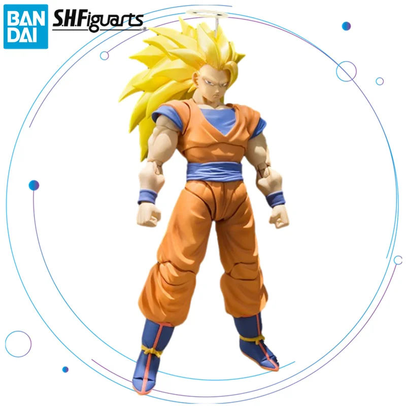 

Original BANDAI SHFiguarts Dragon Ball Super Son Goku SSJ3 Saiyan 3 Anime Figure Toys SHF ABS PVC Action Figurine Gift