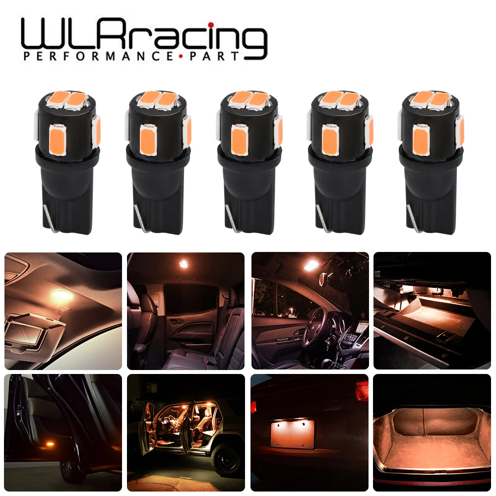 

Amber Yellow LED Bulb 194 168 T10 2825 W5W 1800K 5630 SMD For Car Interior Map Dome Door Trunk Light