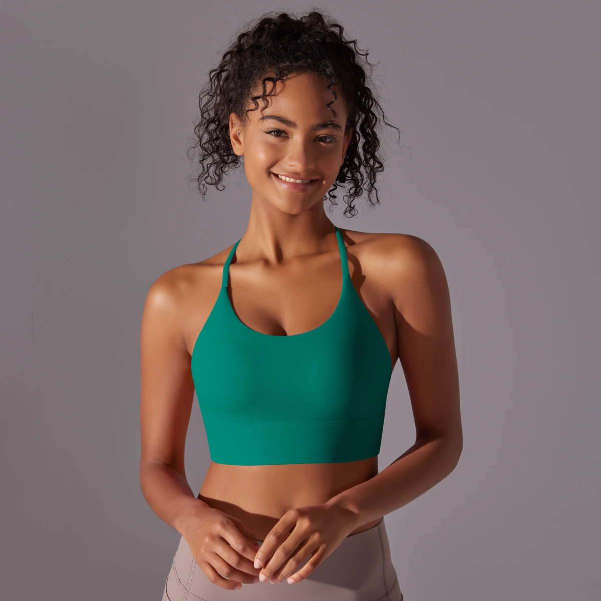 Sport-BH, weich, rückenfrei, sexy Damen-Fitness-BH, Strumpfhosen, Yoga-Weste, hohe Festigkeit, stoßfest, für Fitnessstudio, Sport-Top, Push-Up mit Brustpolster – Detail 22