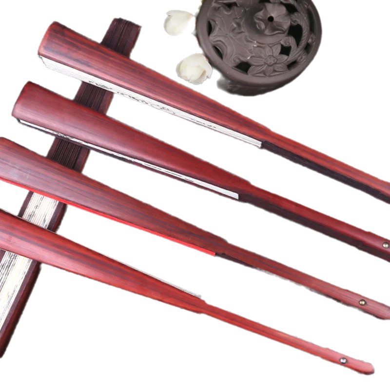 Handmade Chinese Silk Folding Fan with Bamboo Ribs.13-inch Vintage Style Hand Fan for Costume, Home Decor & Cultural Gift