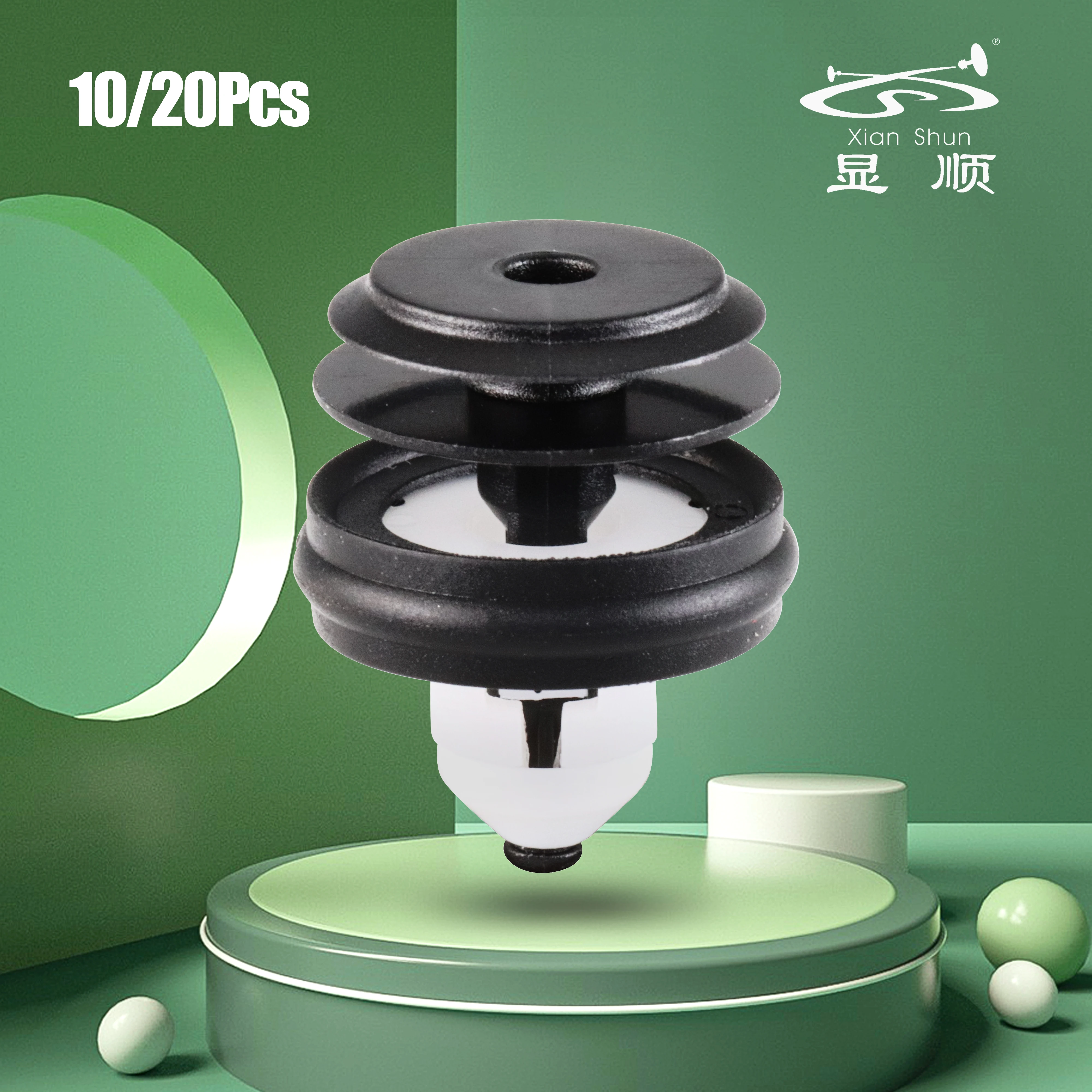 10/20Pcs Black+White POM Door Panel Interior Replacement Parts Car Fastening Clips Car Accessories For BMW 51417325082
