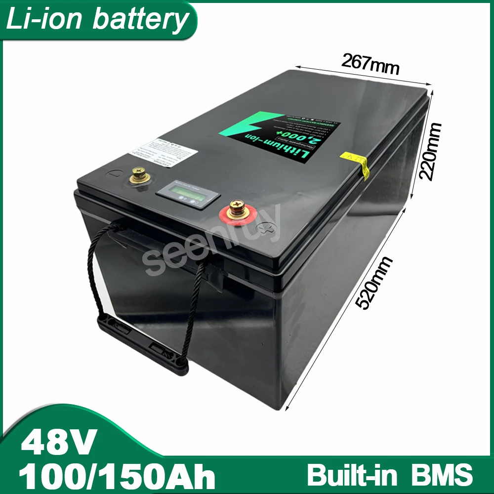 

48V 100Ah 150AH Li ion With Charger Lithium Polymer Battery Pack Perfect For Golf Cart Forklift Crane Truck Tricycle MotorCycle