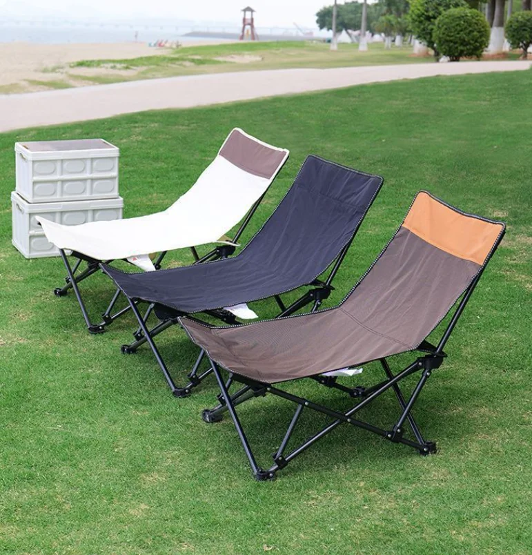 

Summer Camping Portable Folding Chair Outdoor Chair For Living Room Recliner With Storage Bag Garden Office Furniture