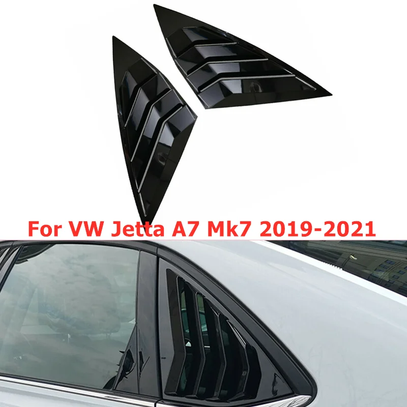 

1 Pair Glossy Black Vent Side Window Louver Shutter Cover Fit For VW Volkswagen Jetta A7 Mk7 2019-2021