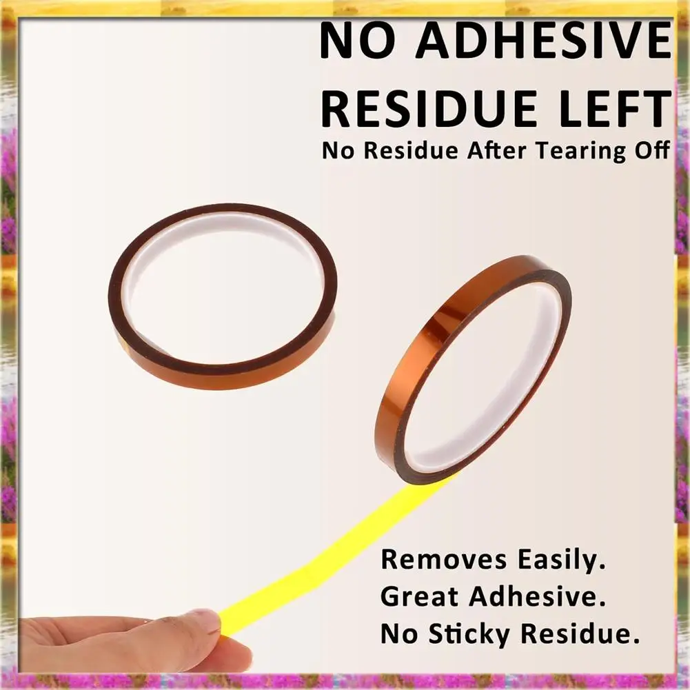 ABSU 2 Rolls Of Sublimation Heat Tape, Heat Transfer Tape No Residue Heat Press Tape For Sublimation Heat Press Fabric Pcb