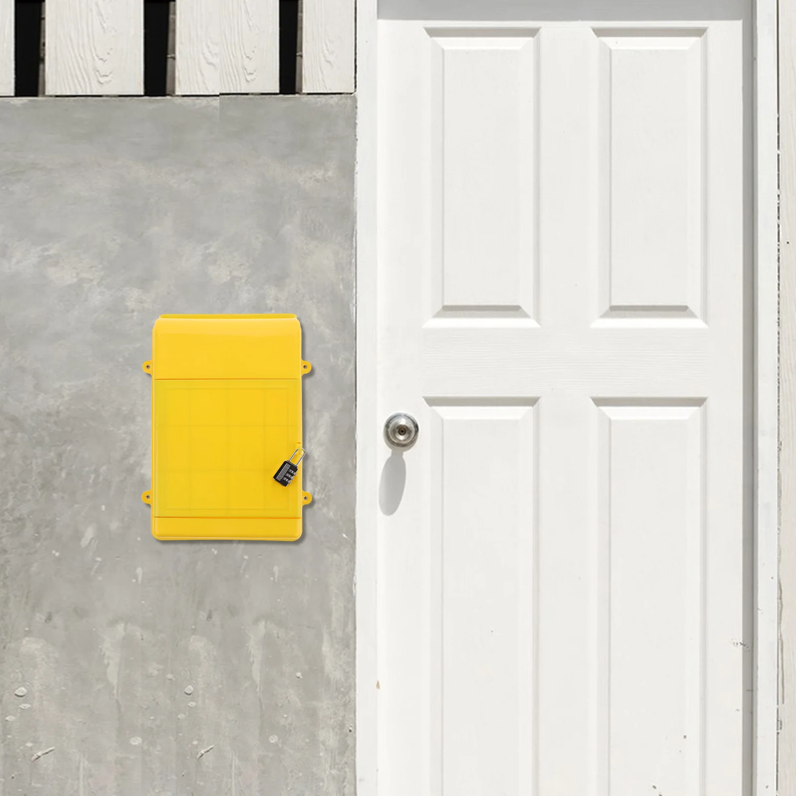 Plastic Wall Voting Box with Password Lock Wall Mount Lockable Mailbox Office Suggestion Box Locked Mailbox Office Mailboxes