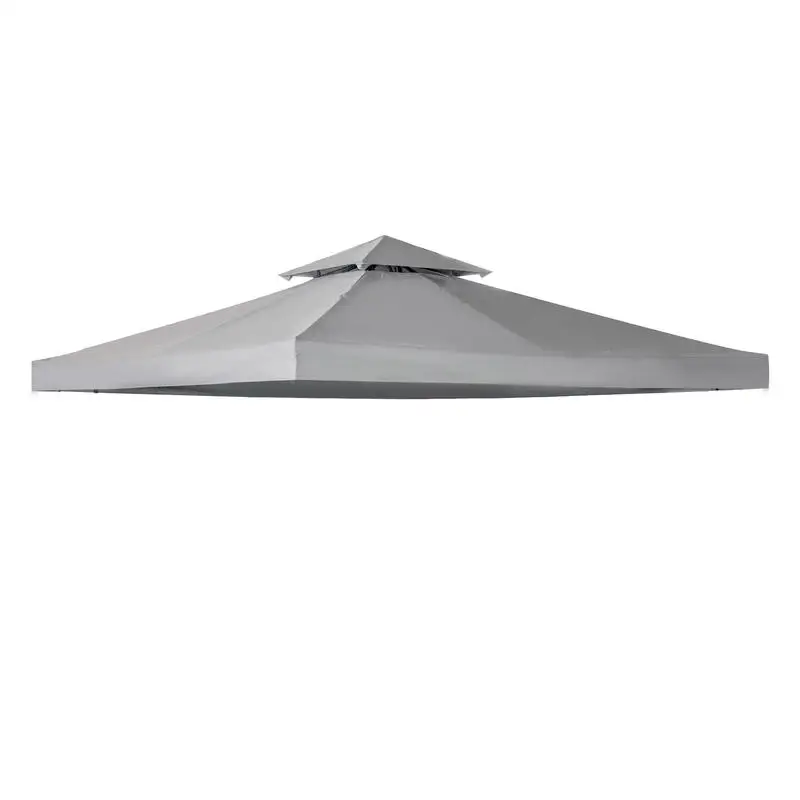 

Outsunny Gazebo Replacement Canopy for Model 01 -0153, 2-Tier Top Cover for 9.84' x 9.84' Gazebo, Gray (TOP ONLY)