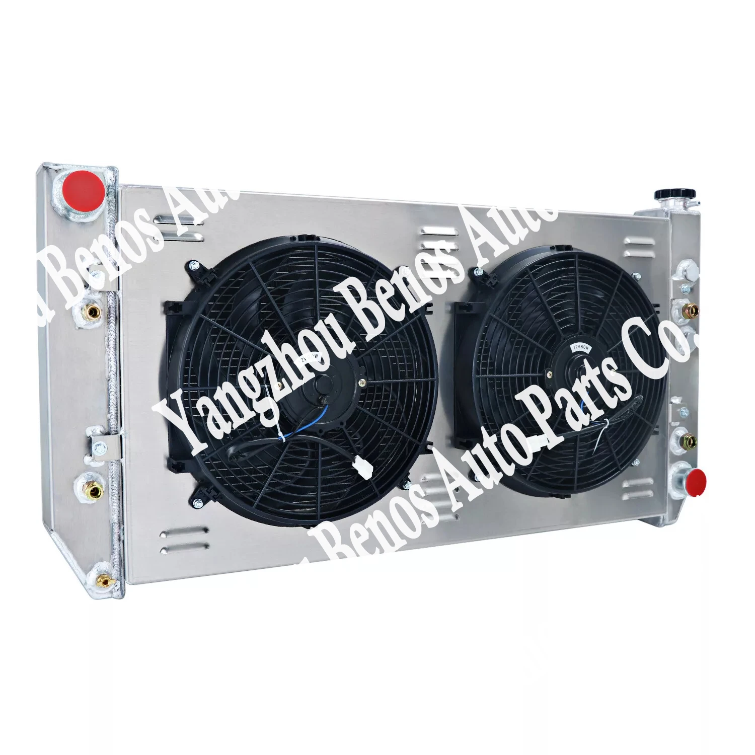 Full Aluminum Radiator&Shroud Fan 4 Row for Chevy Hummer H3 H3T Colorado GMC Canyon 2006-2012 - Image 2