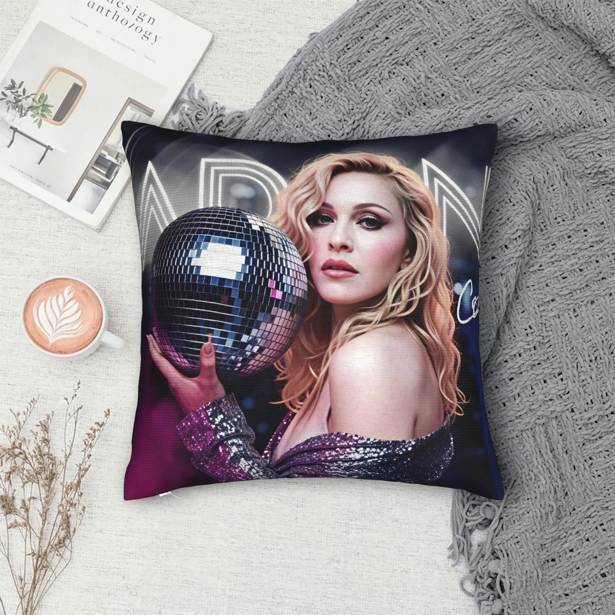 Pillow Cover M-Madonna Confessions I Feel So Free  Morden Pillow Case For Living Room Chair Pillowcases