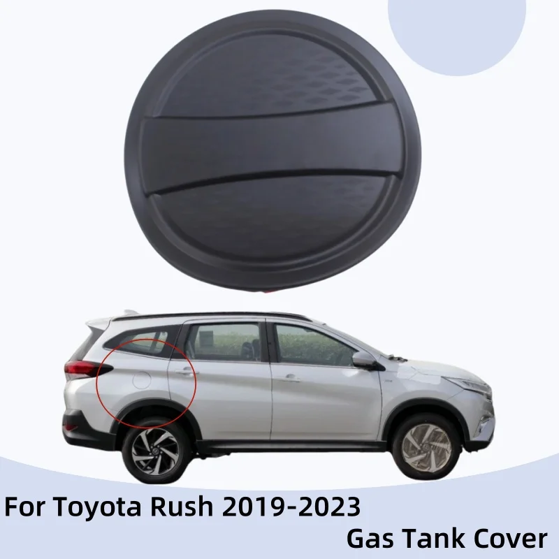 

For Toyota Rush 2019 2020 2021 2022 2023 Chrome silver Matte Black Gas Tank Cover Trim Car Stickers Cars Accessories