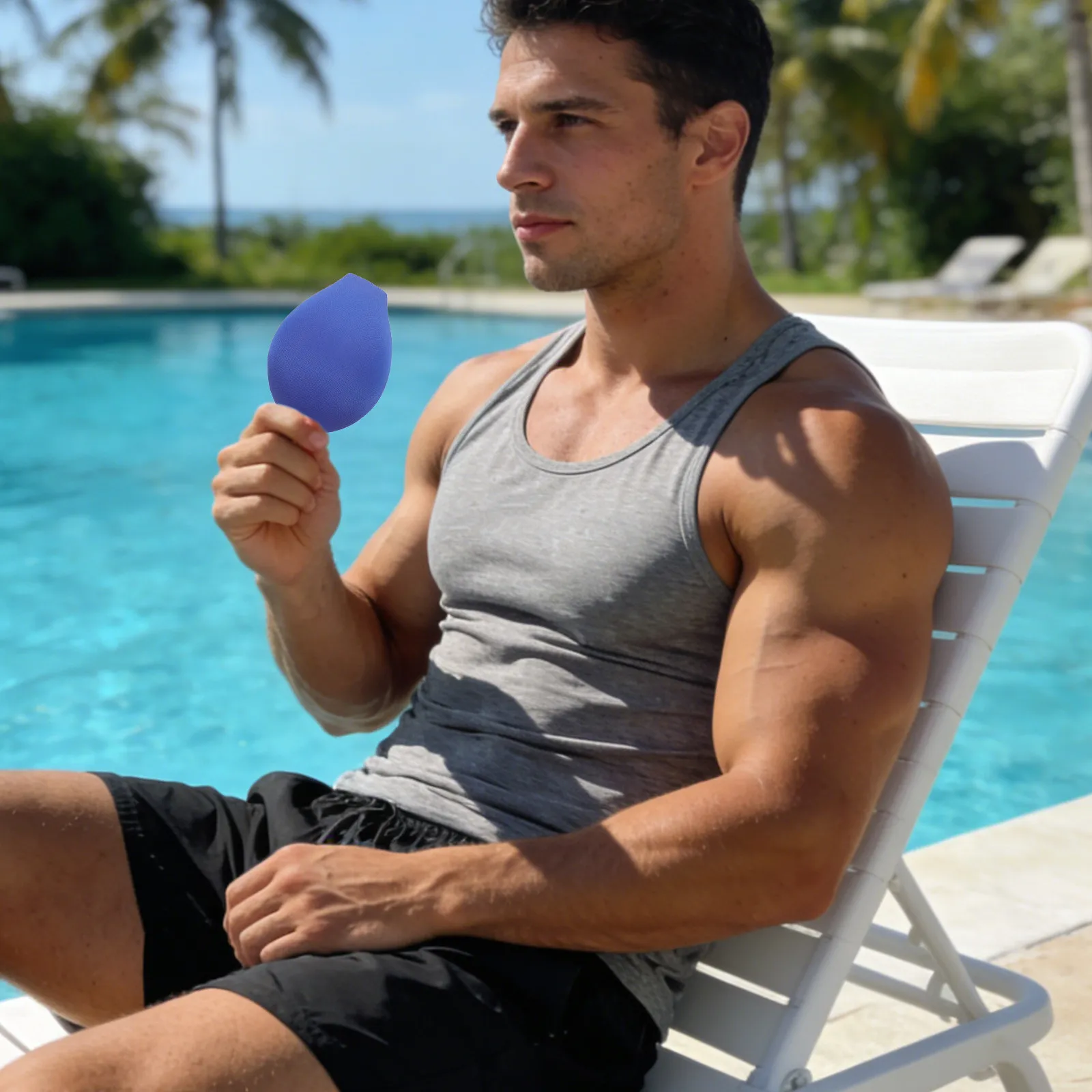 4Pcs Men Protective Cup Underwear Soft U Convex Liner Bulge Enhancing for Sports Swimming Athletic Dark Blue Protective Cup