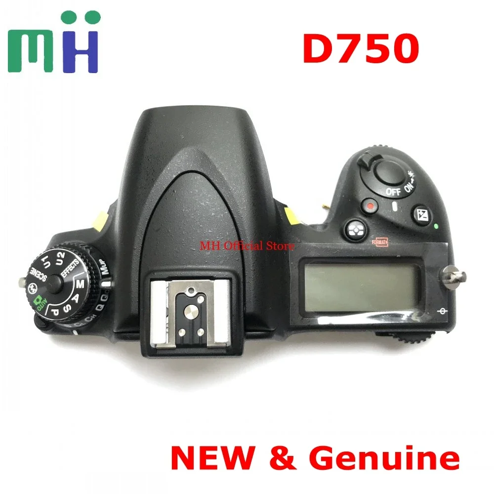Nouveau pour Nikon D750 couvercle supérieur coque unité avec carte Flash Lcd supérieure Mode cadran interrupteur d'alimentation bouton de déverrouillage d'obturation pièce de caméra