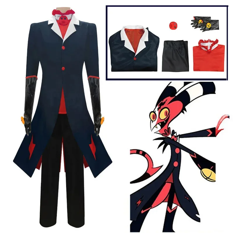 2025 11 Anime Hazbin Hotel Helluva Boss Blitzo Trajes para Halloween Cosplay Disfraz Mujeres Hombres Co