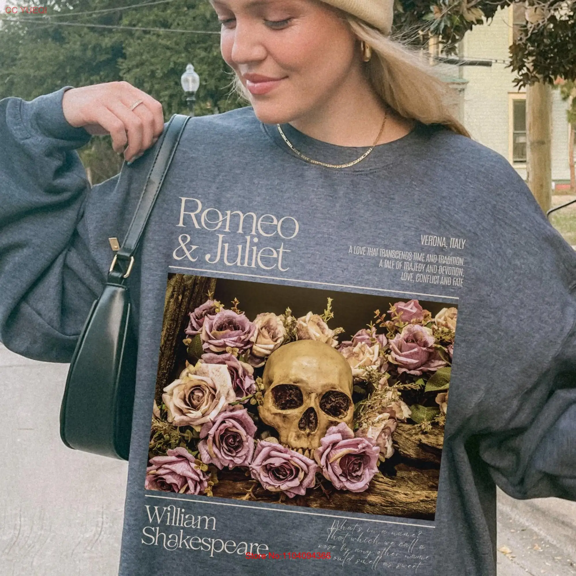 Romeo And Juliet Shakespeare Sweater s Book Lover Booktok Merch Whimsigoth T Shirt Bookish long or short sleeves