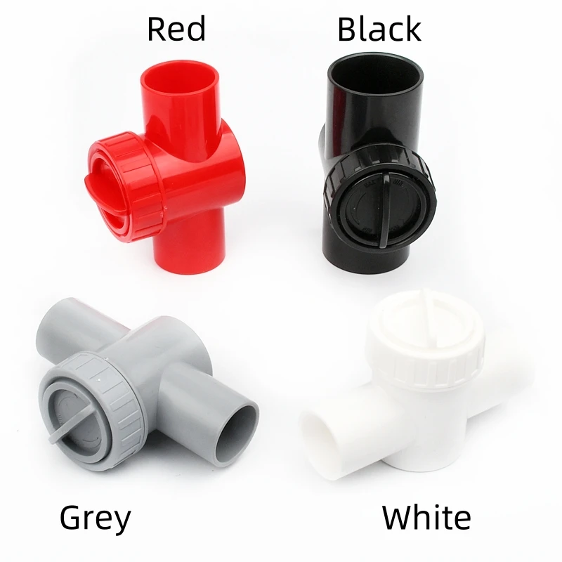1PC 20~40mm PVC Regulating Valve Aquarium Tank Throttle Valve Accessory Garden Irrigation Precision Flow Control Of Sluice Valve