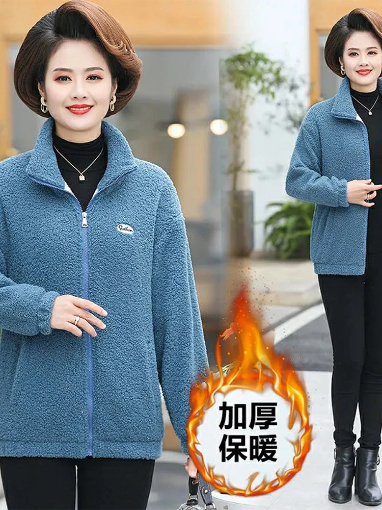 Jaqueta de lã de cordeiro roupa feminina mulher acolchoada gilet acolchoado construção zip-à través da frente prático bolso detalhe inverno essencial