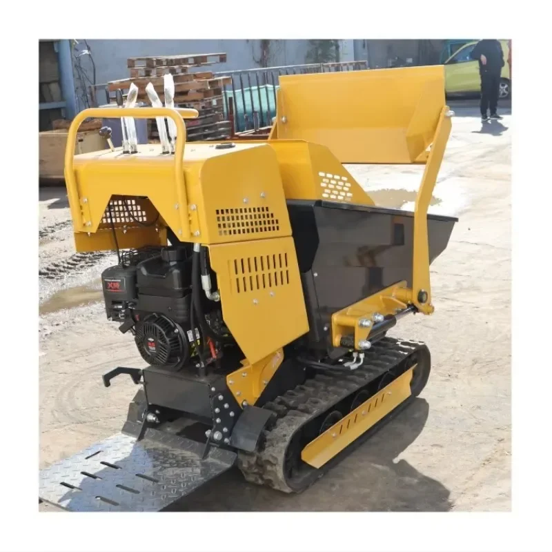 Factory Hot Selling 1000kg Small Road Transport Dump Truck Self Loading Tracked Dump Truck