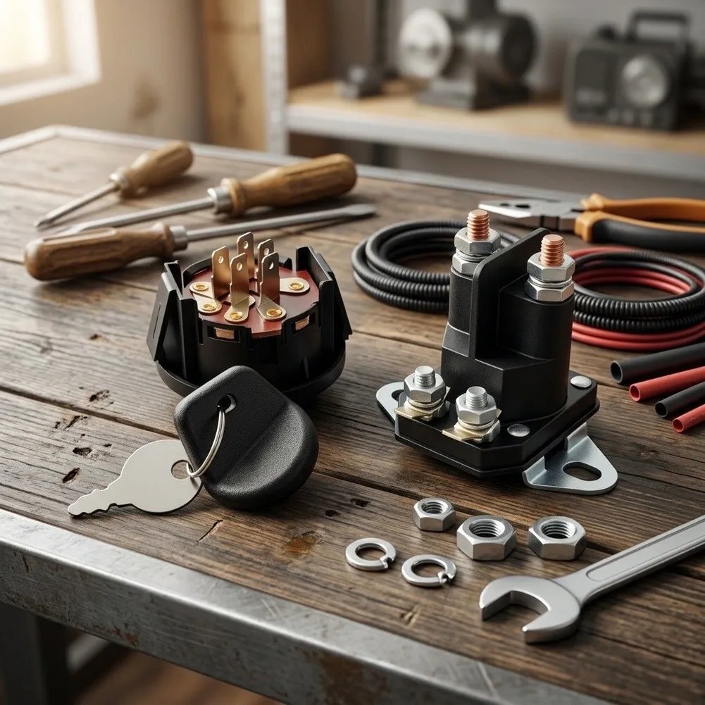 Lawn Equipment Switch Ignition Switch Kit OFF ON START Positions OEM Replacement Part Multi-position Key Switch