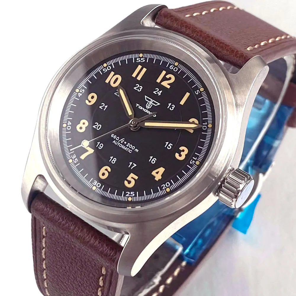 

Tandorio 36mm Pilot Style Series Automatic Watches For Men Sapphire Crystal Glass MIYOTA 8215 Mechanical Watch 200m Waterproof