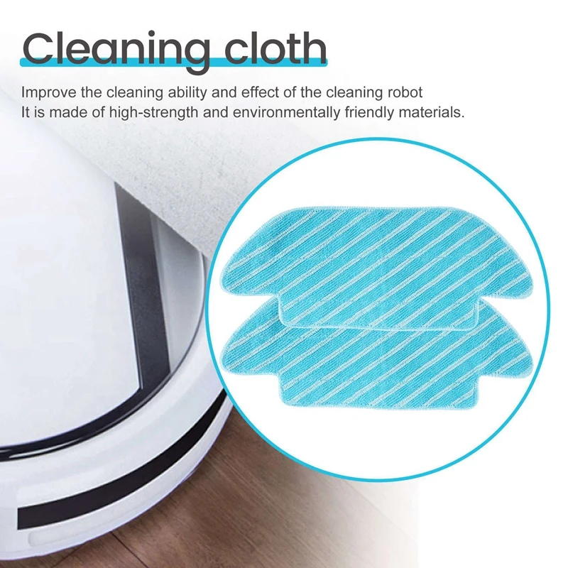 Piezas de repuesto para aspiradora robótica Cecotec Conga 1690 Pro, cepillo lateral de rodillo, filtro Hepa, mopa, paño