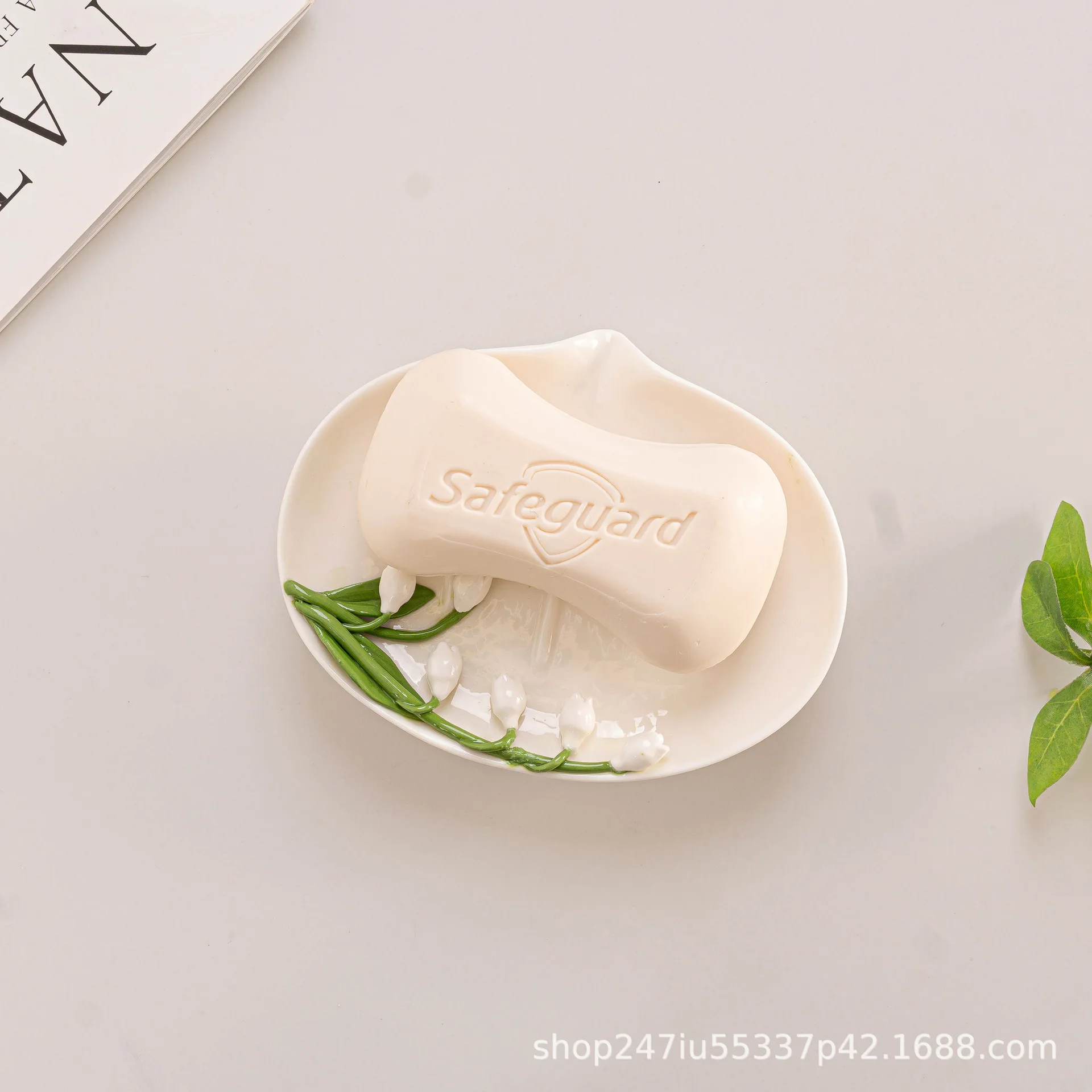 

Ceramic soap box household high-end new high-end bathroom soap box rack