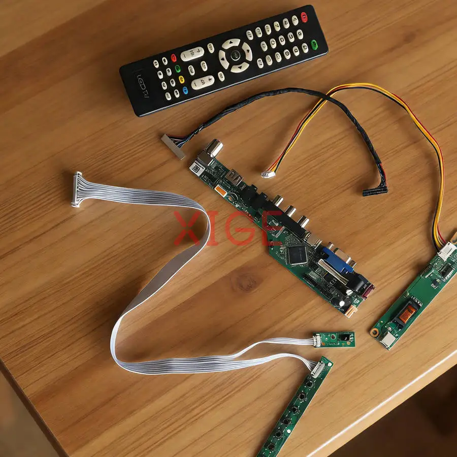 

Controller Drive Board Fit B141XN04 B141XN03 B141XG03 TX36D79VC1CAB HDMI+VGA+AV+USB 1024x768 1024*768 1-CCFL LVDS 20-Pin Kit DIY