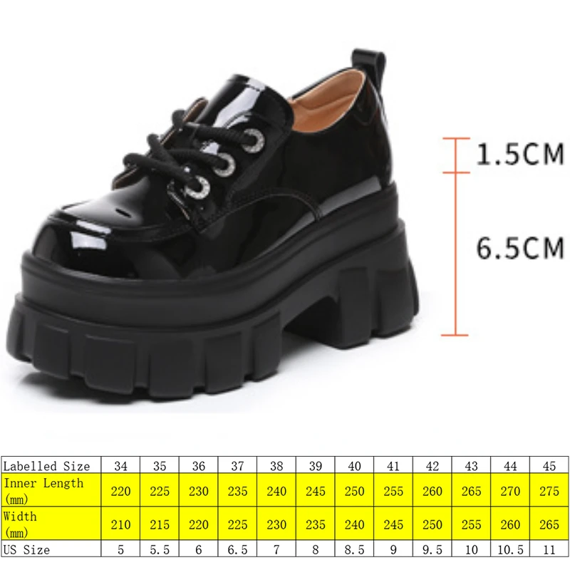 Fujin 8cm New Patent Microfiber Leather Durable Ankle Boots Pumps Spring Women Mary Jane Motorcycle Autumn Platform Wedge Shoes