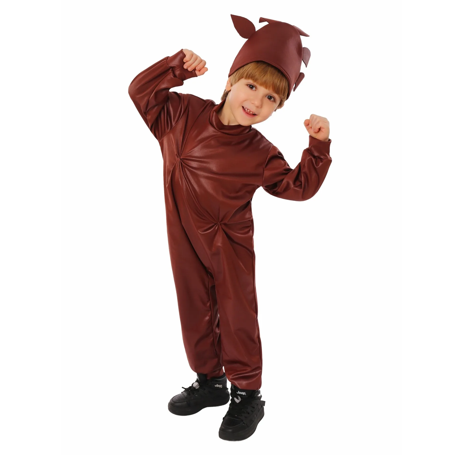 Chaqueta púrpura de Halloween para niños, uniforme de fábrica de Chocolate y sombrero de copa para Cosplay de película y trajes de fiesta de Halloween, conjunto de vestido