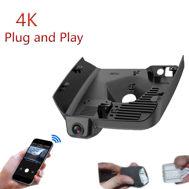 

4K Plug And Play For Geely LYNK&CO 01 Lingke 2023 2024 Car Wifi DVR Video Recorder Dash Camera Black Box Dashing Cam