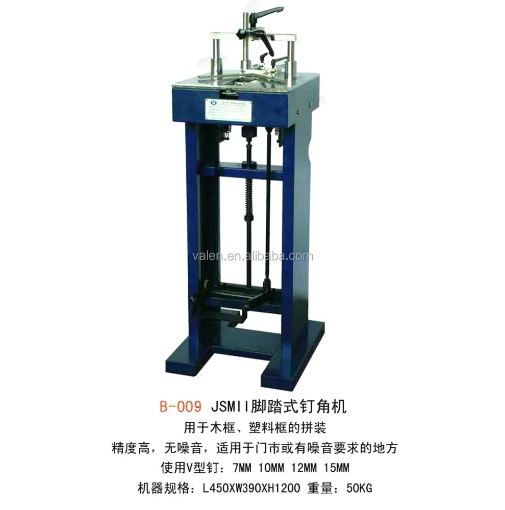 Foot-pedal Operated UNDERPINNERS (v-nailers)r/Frame Joiners/manual Frame Cutting Machine and Joining Machine