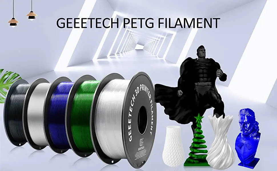 GEEETECH 1 kg 1,75 mm PETG 3D-Drucker-Filament, Vakuumverpackung, Übersee-Lager, schneller Versand – Detail 1