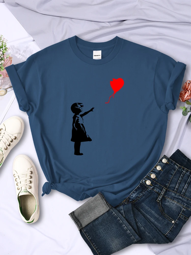 HAMPSON LANQE Let'S Fly Love Balloons Prints T-Shirt White 5